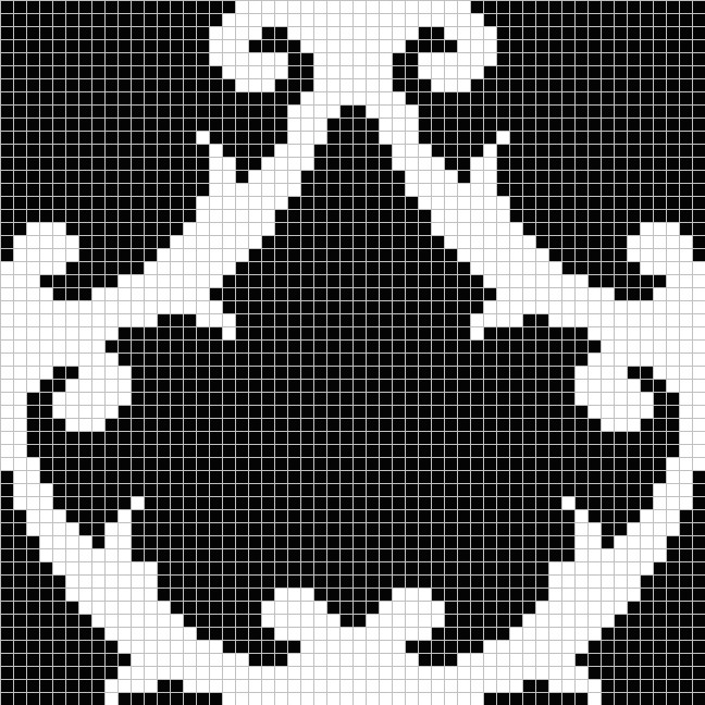 Панно MZ-08 Black&White серия Узоры Alma