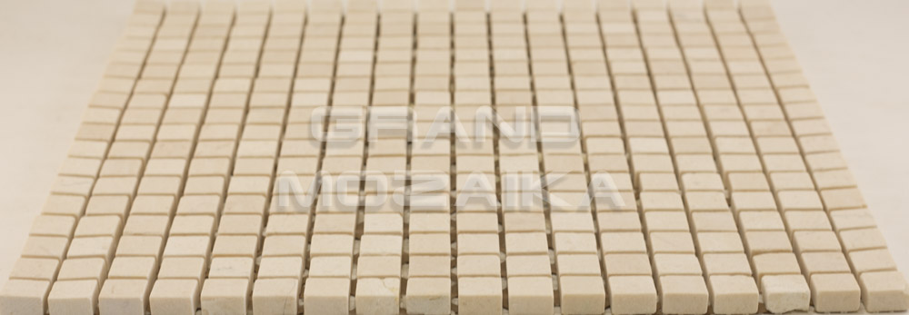 Мозаика АМ-10С (Crema Marfil) серия Marble