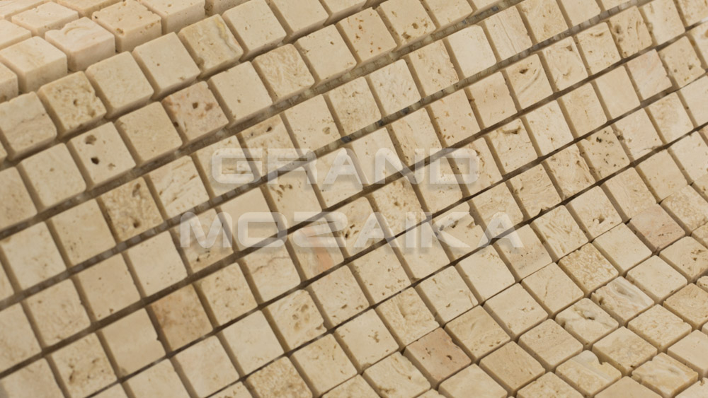 Мозаика АМ-11П (Travertine) серия Marble