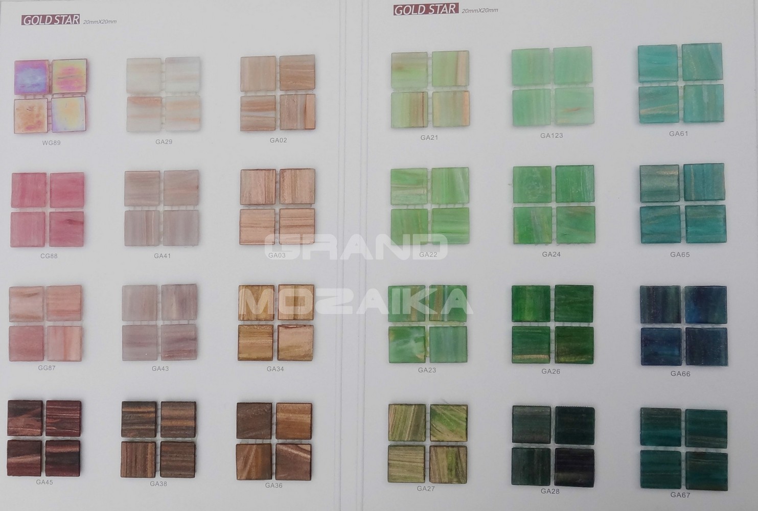 Мозаика GA62 серия Goldstar