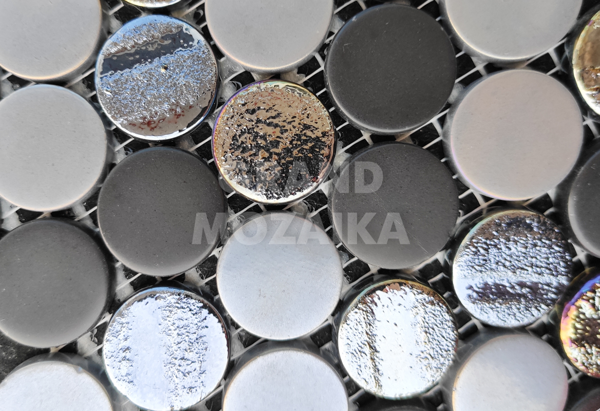 Мозаика Circle Aqua Black Mix серия Circle V