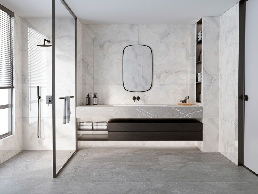 Плитка Barcelona Grey 60x120 5мм Matt серия Marbles