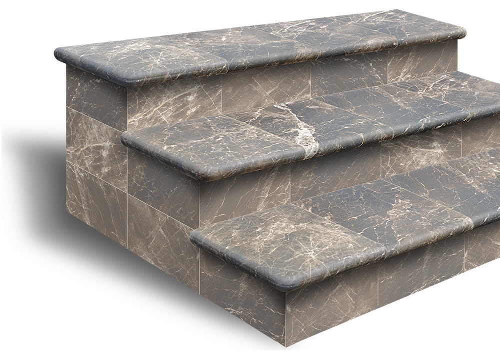 Ступени CARTABON NEVADA EMPERADOR Ступень угловая 33х33х4 серия Nevada Emperador