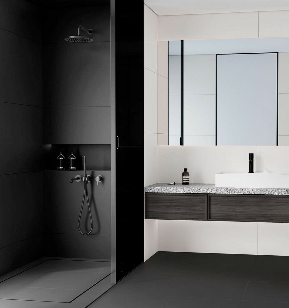 Плитка Elite Black 60x120 5мм Matt серия Monocolors