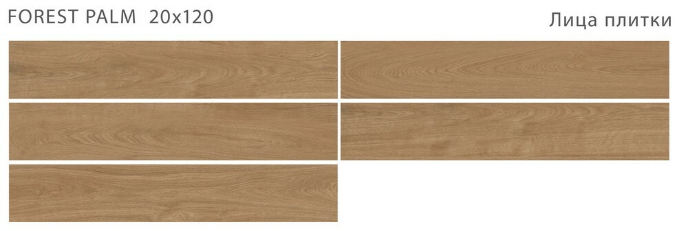 Плитка FOREST PALM 20x120 MATT серия Forest