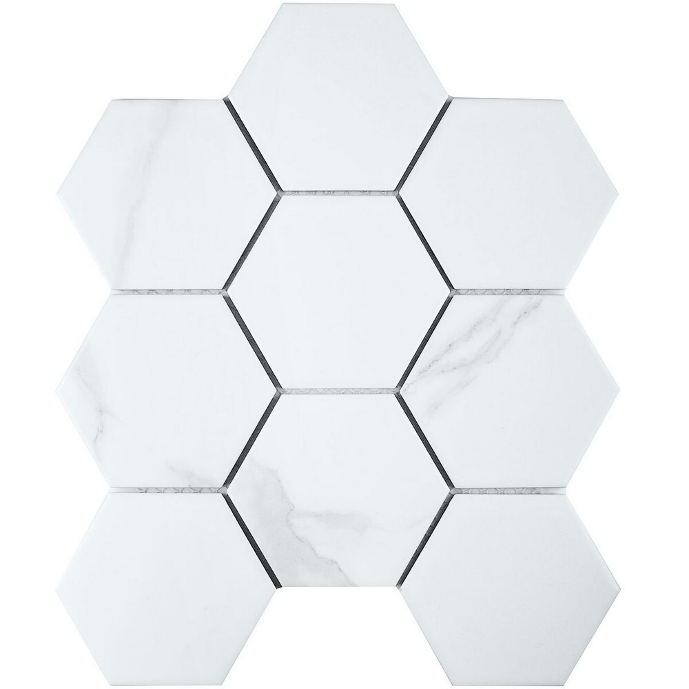 Мозаика Hexagon big Carrara Matt (PMFQ82223) серия Homework