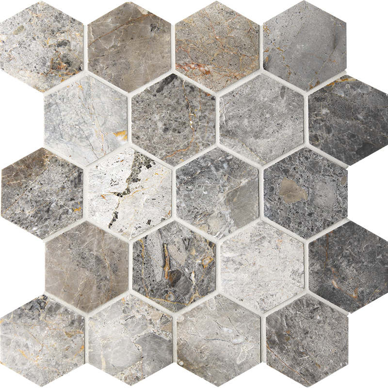 Мозаика Hexagon VLgP 64x74 (305x305x8) ( аналог Hexagon LgP 74x74x9) серия Wild Stone