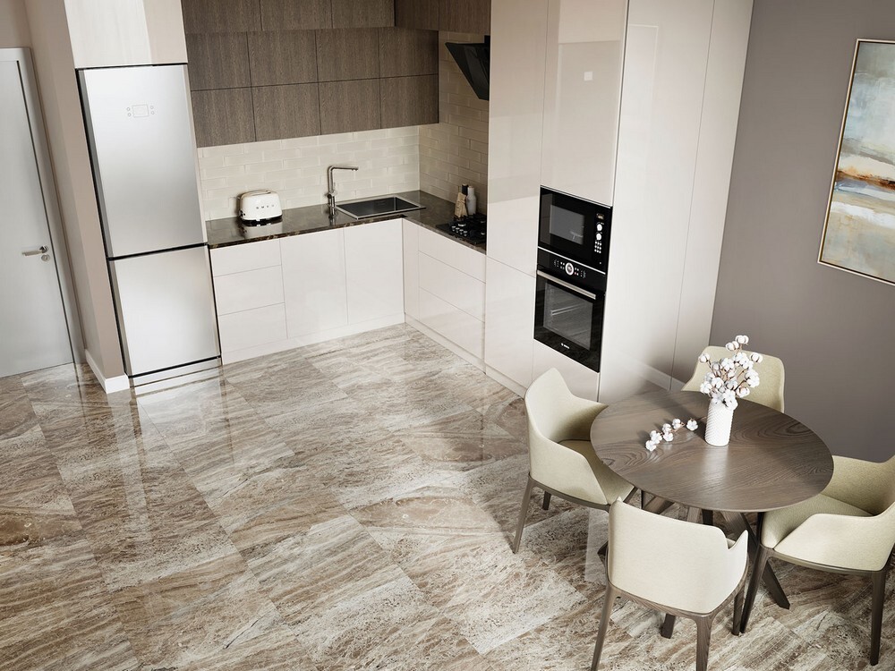 Плитка Imperador Choco 60x60 Polished серия Oasis