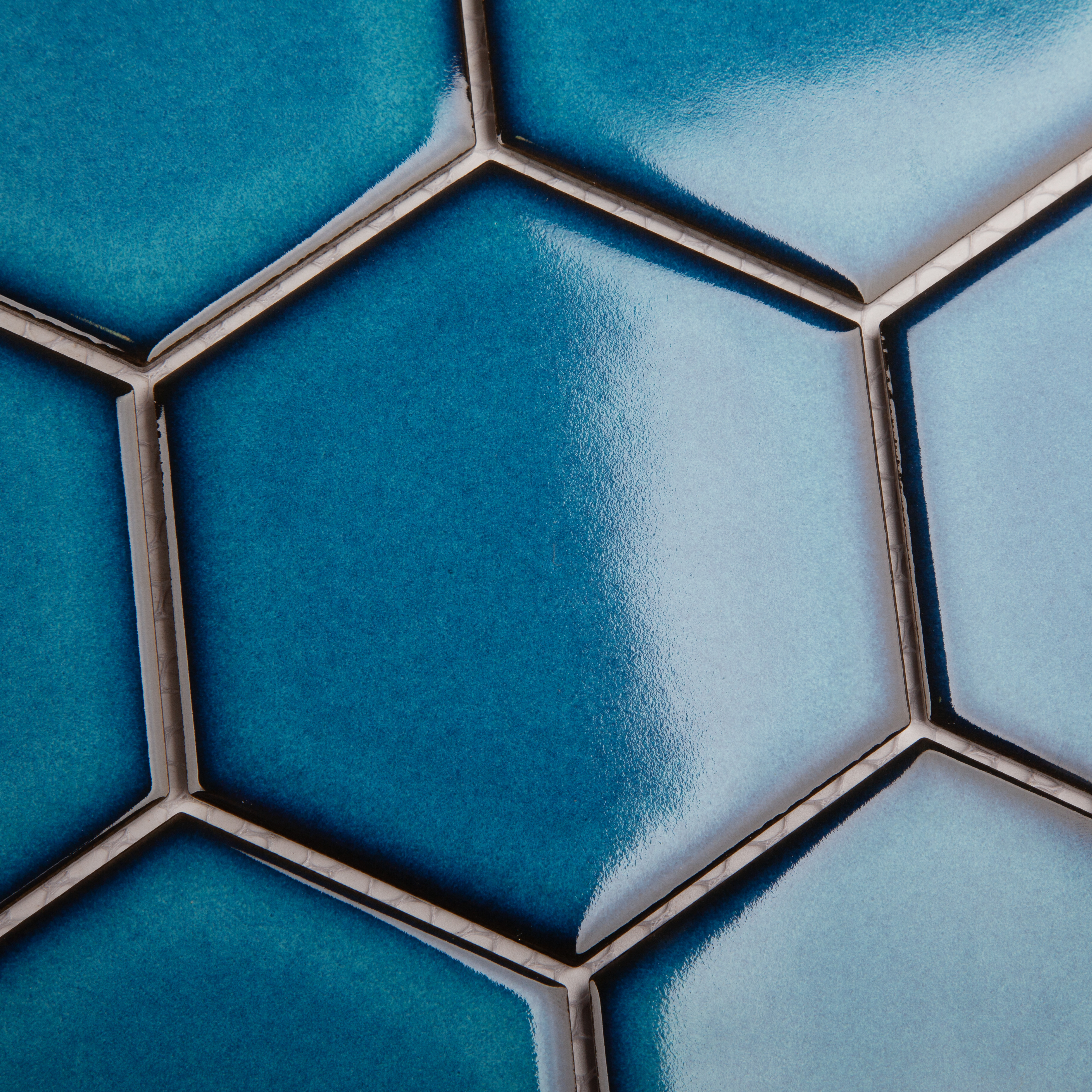 Мозаика Hexagon big Deep Blue Glossy (JJFQ80048) серия Homework