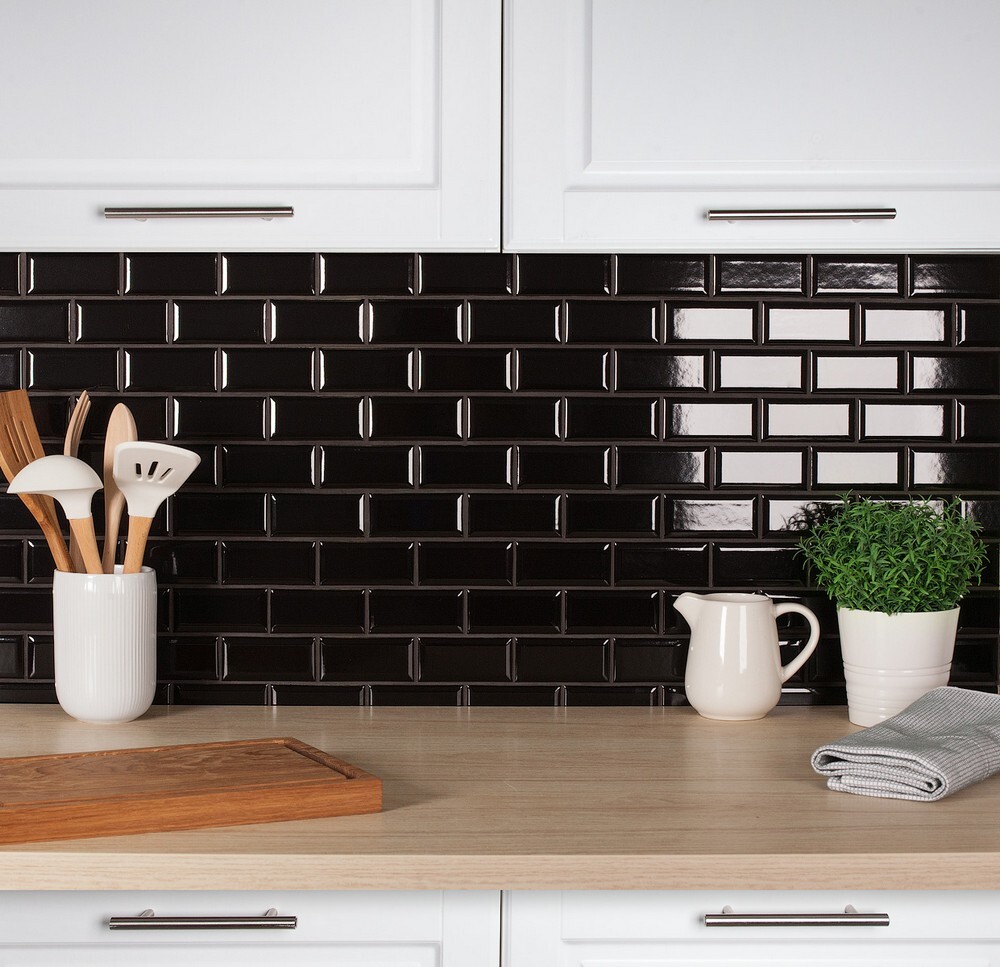 Мозаика Metro Black Glossy 45х95 (AM84445) серия Homework