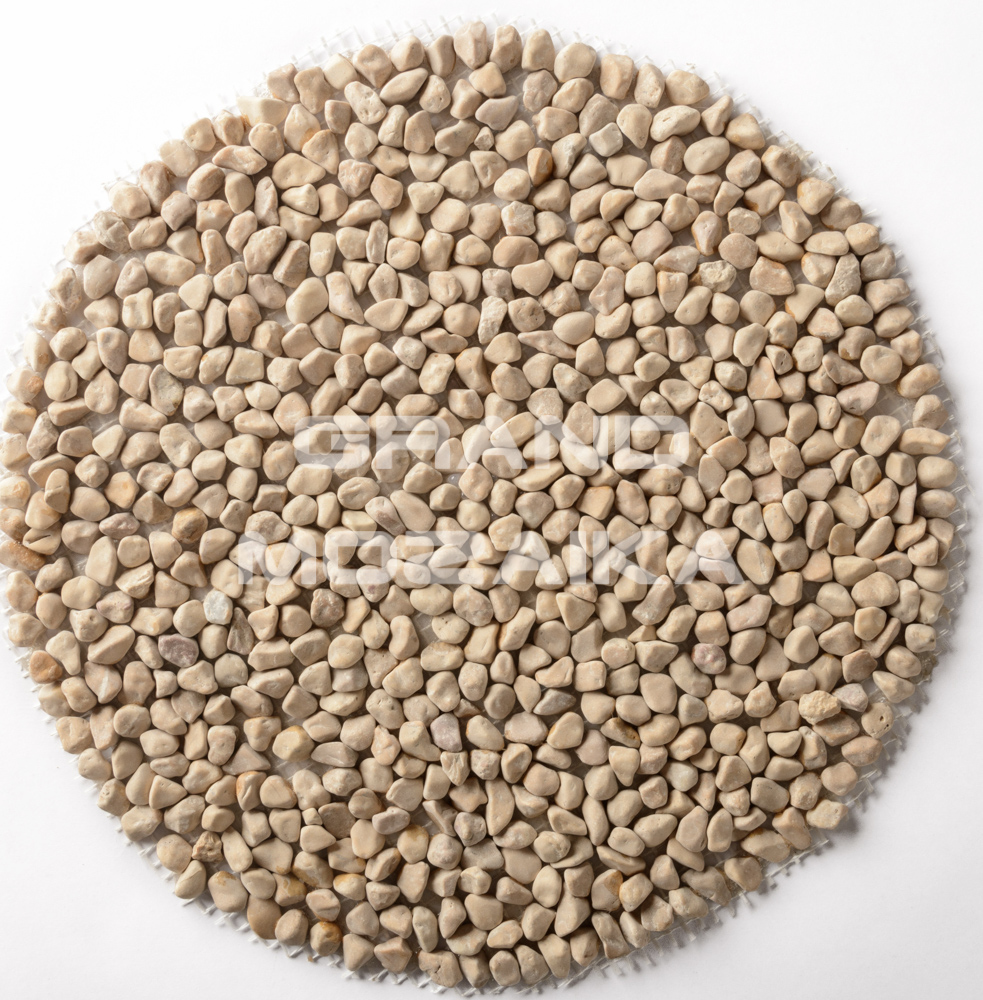 Мозаика 052356 MS5006 ГАЛЬКА песочная НА КРУГЕ серия Nature