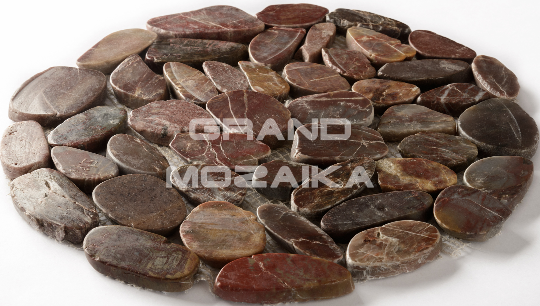 Мозаика 052355 MS00-2 HP ГАЛЬКА красно-коричневая НА КРУГЕ серия Nature