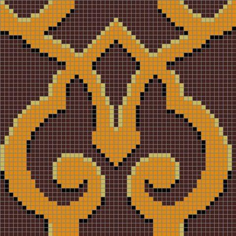 Панно MZ-07 Brown серия Узоры Alma