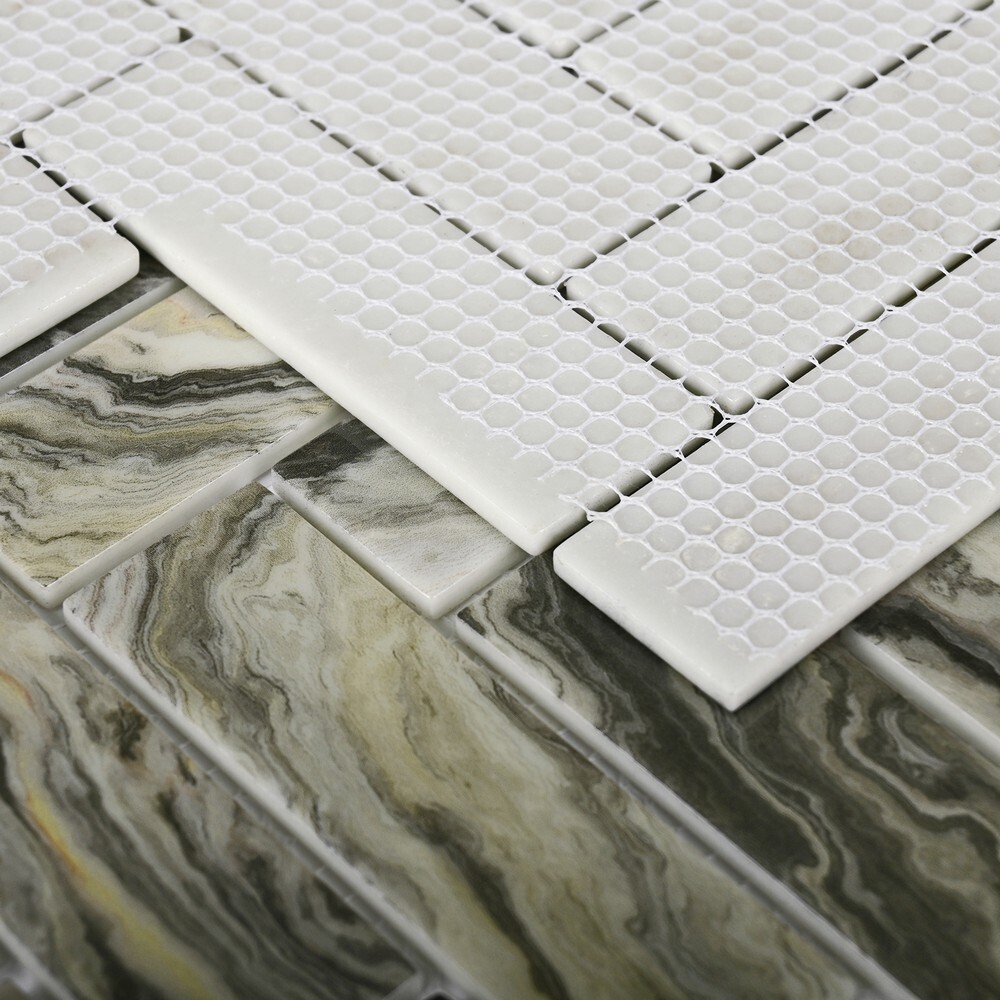 Мозаика Hadar Grey серия Misti Glass