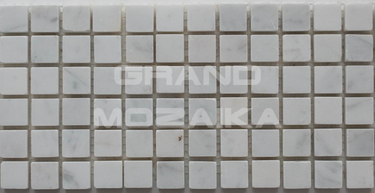 Мозаика Bianco Carrara pol. 15x15x4 серия Orro Stone