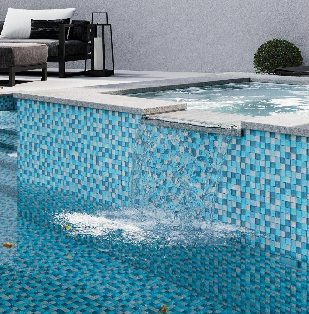 Мозаика Blue Lagoon серия ORRO Cristal