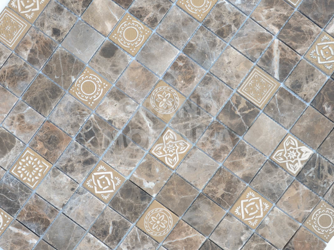 Мозаика Art Emperador Dark серия Art Stone