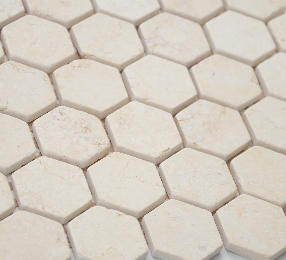 Мозаика Botticino MAT hex серия Pietrine