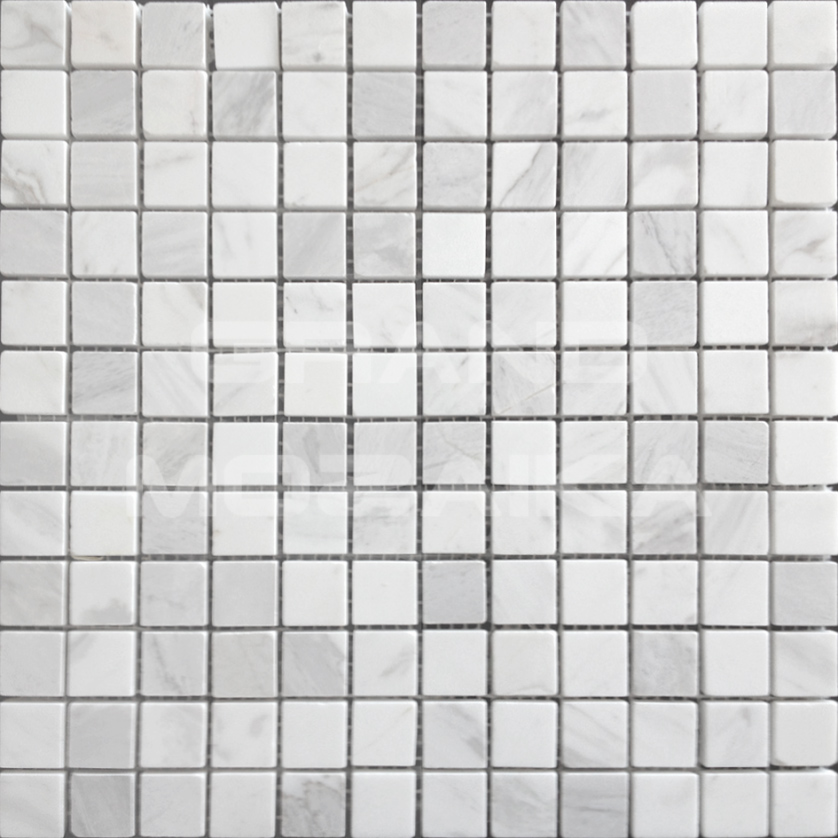 Мозаика Dolomiti bianco MAT 23x23х4 серия Pietrine Slim