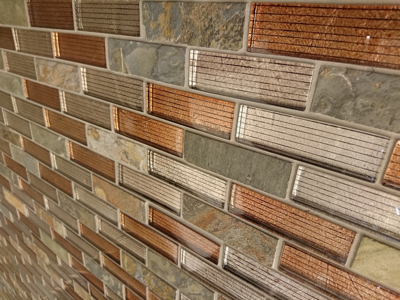 Мозаика Alcantara ruggine (кирпичная кладка) 23x73x8 серия Naturelle