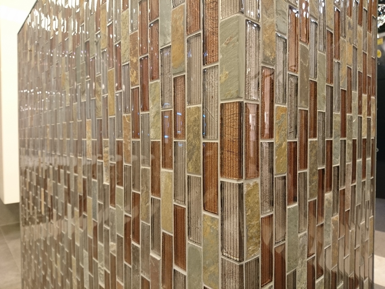 Мозаика Alcantara ruggine (кирпичная кладка) 23x73x8 серия Naturelle