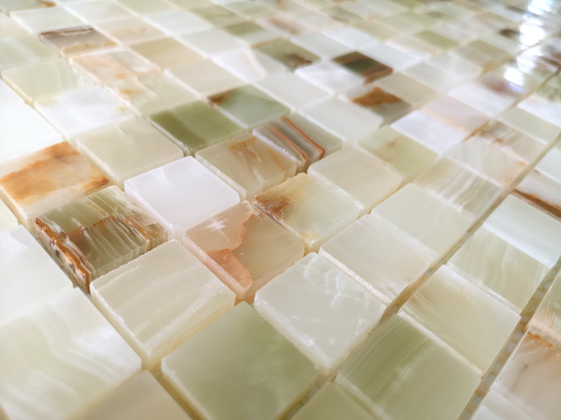 Мозаика Onice Jade Verde POL 23x23x7 серия Pietrine