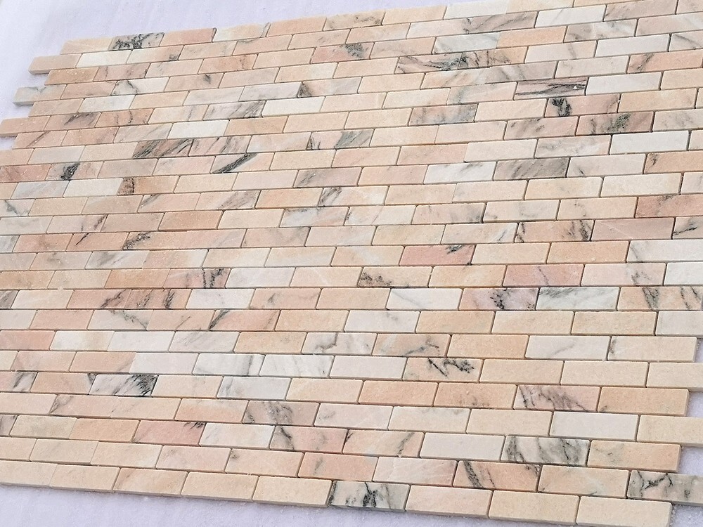 Мозаика Rosa Salmone POL 23x73x7 серия Pietrine