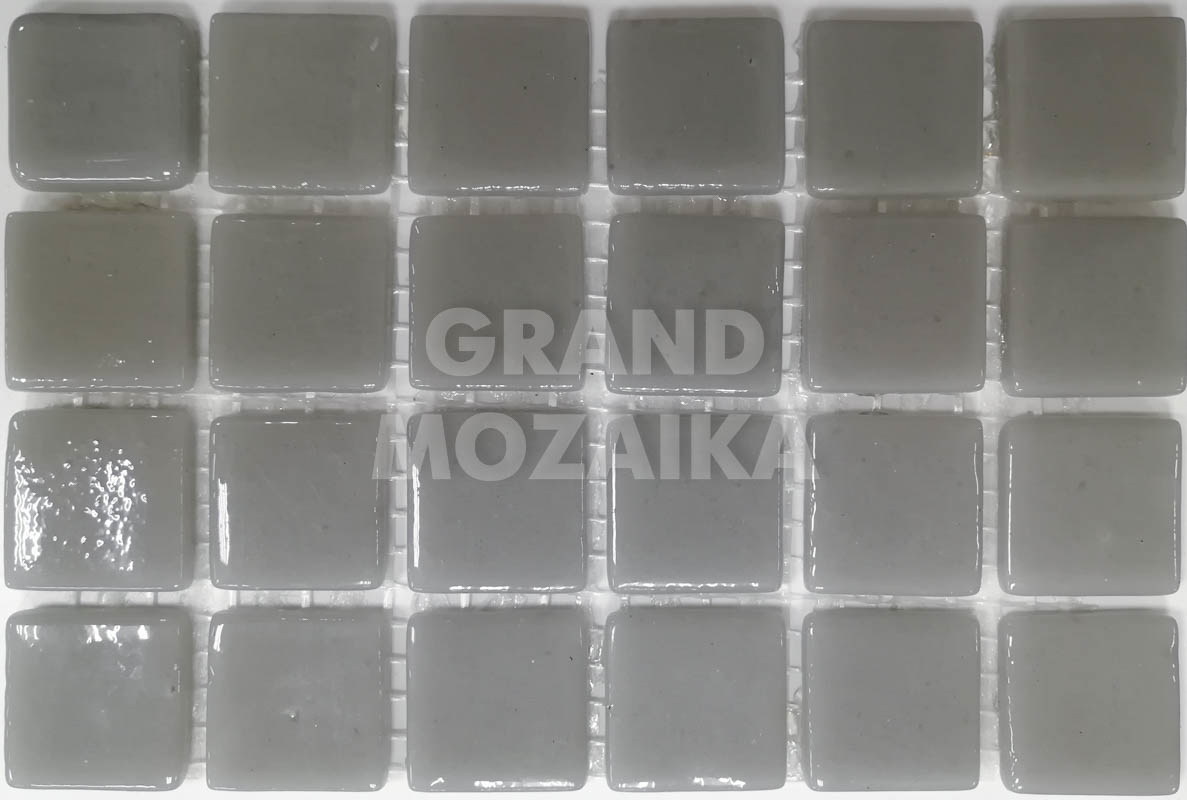Мозаика Light Grey Glossy серия Glass Mosaic