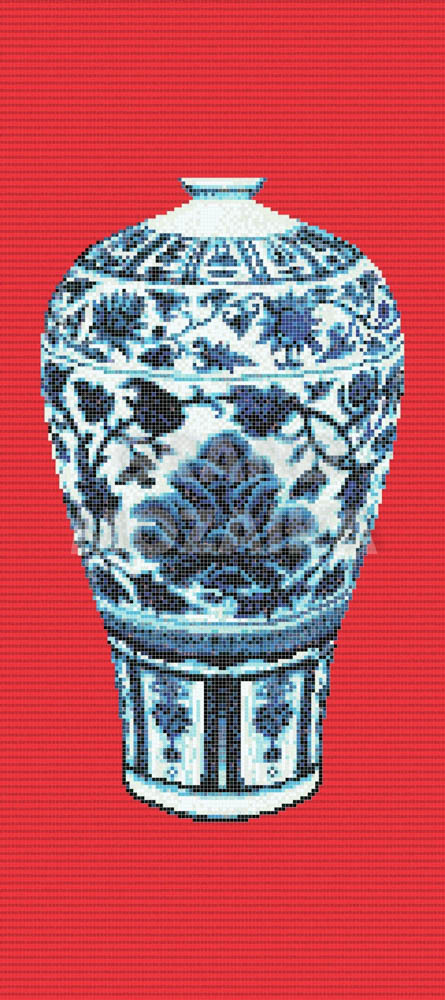 Панно Blue Vases A серия Decorations