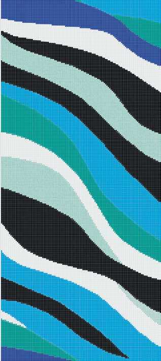 Панно Onde 20 Blu C серия Decorations