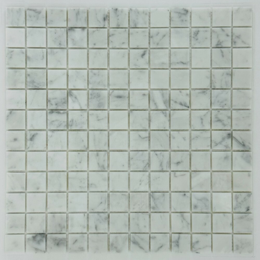 Мозаика CARRARA WHITE MAT 23x23 серия Marble Stone