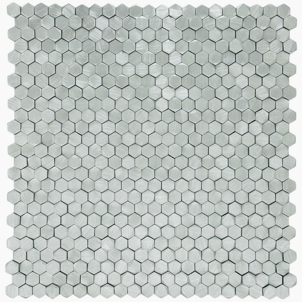 Мозаика GRAVITY ALUMINIUM 3D HEXAGON METAL 8x14 серия Mosaic Aluminium