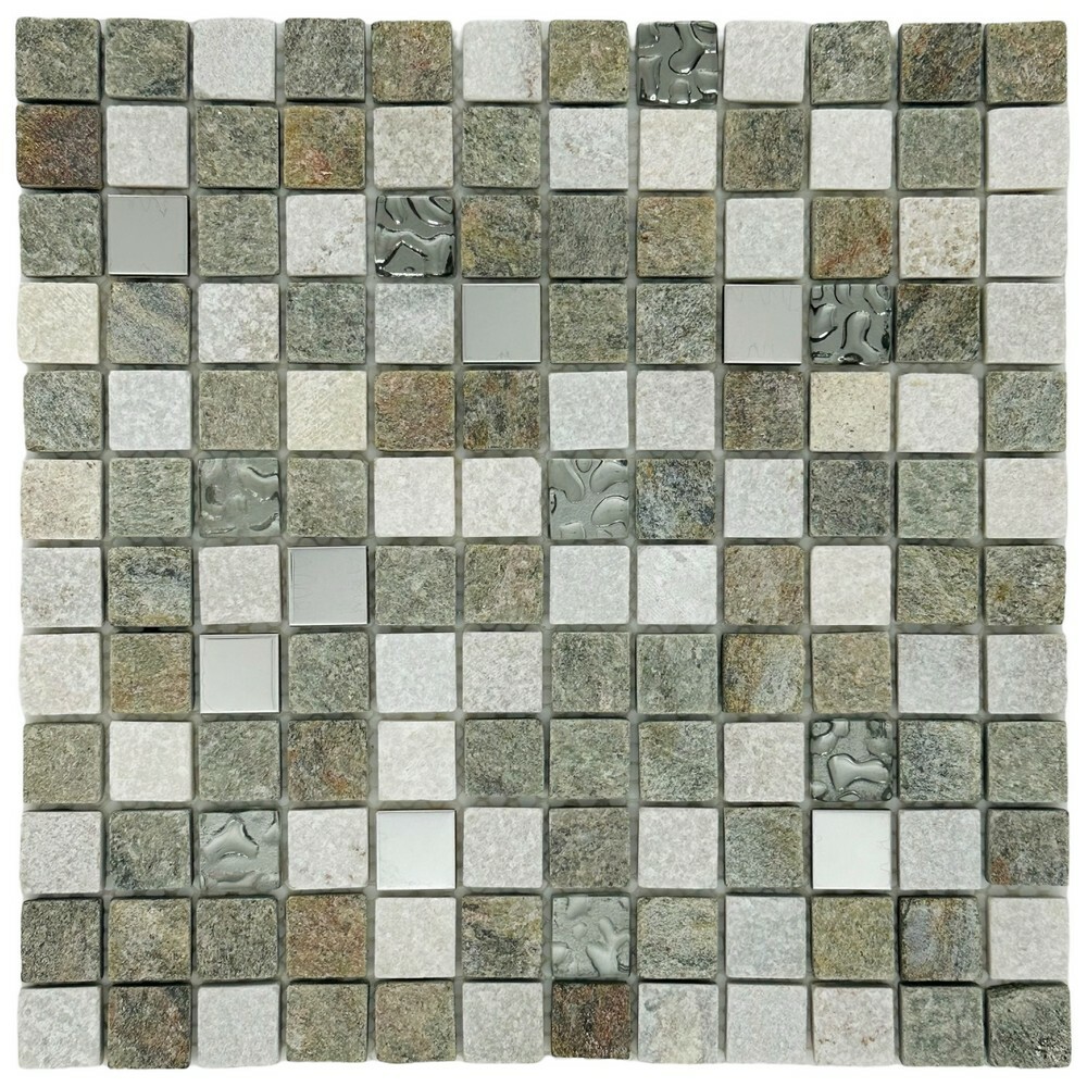 Мозаика MIX QUARTZ STONE серия Slate-M