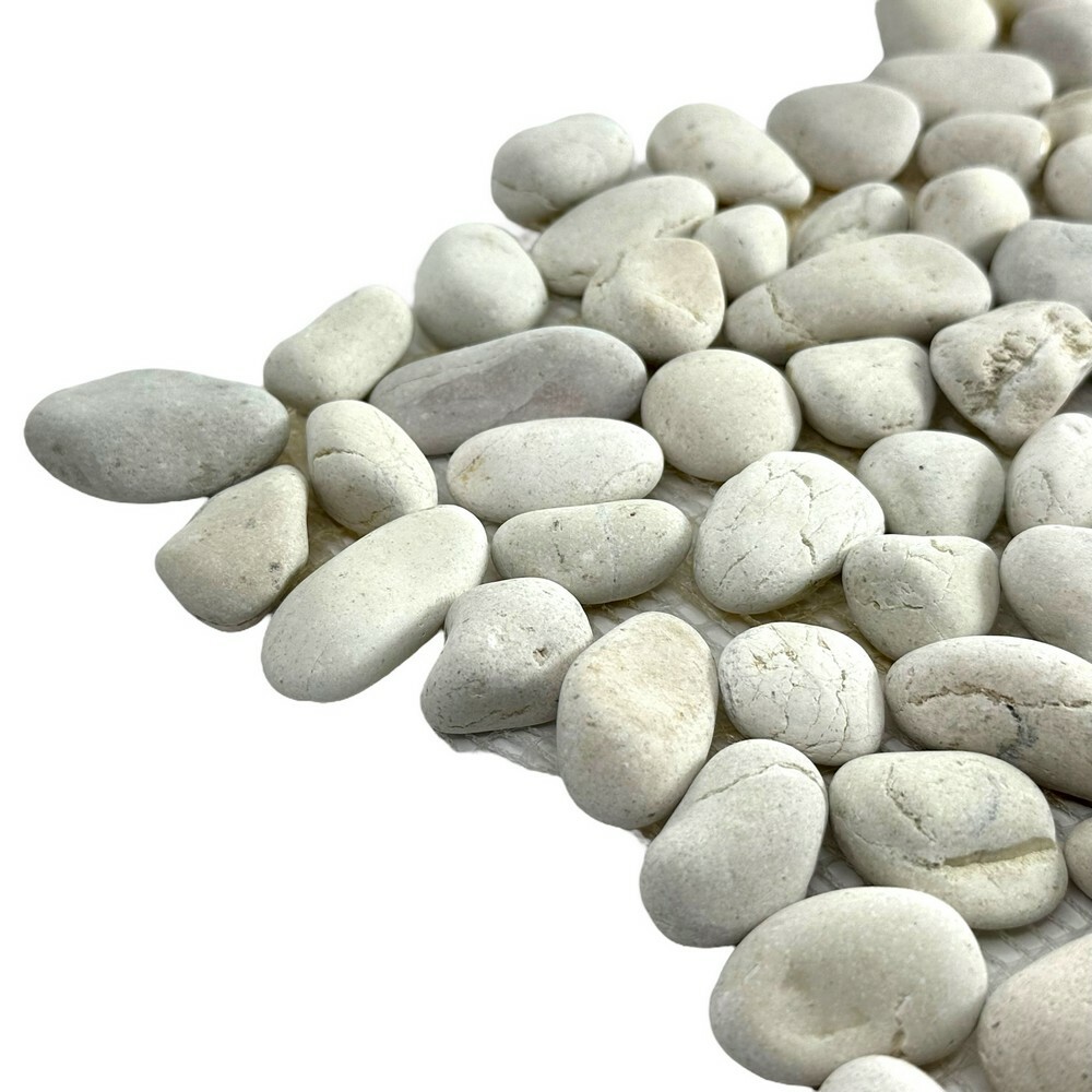 Мозаика PEBBLES WHITE STONE MAT серия Pebbles