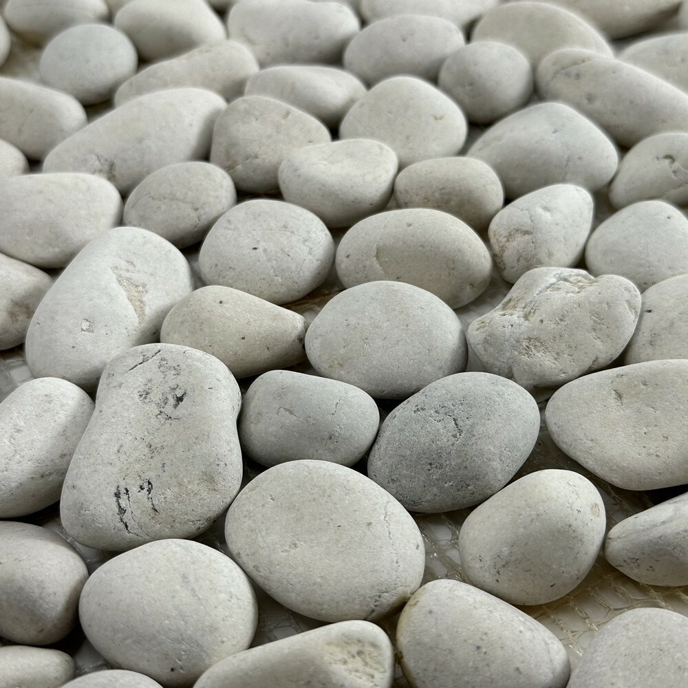 Мозаика PEBBLES WHITE STONE MAT серия Pebbles
