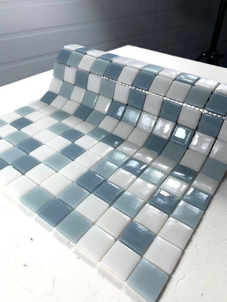 Мозаика Сине серый серия Pools-П