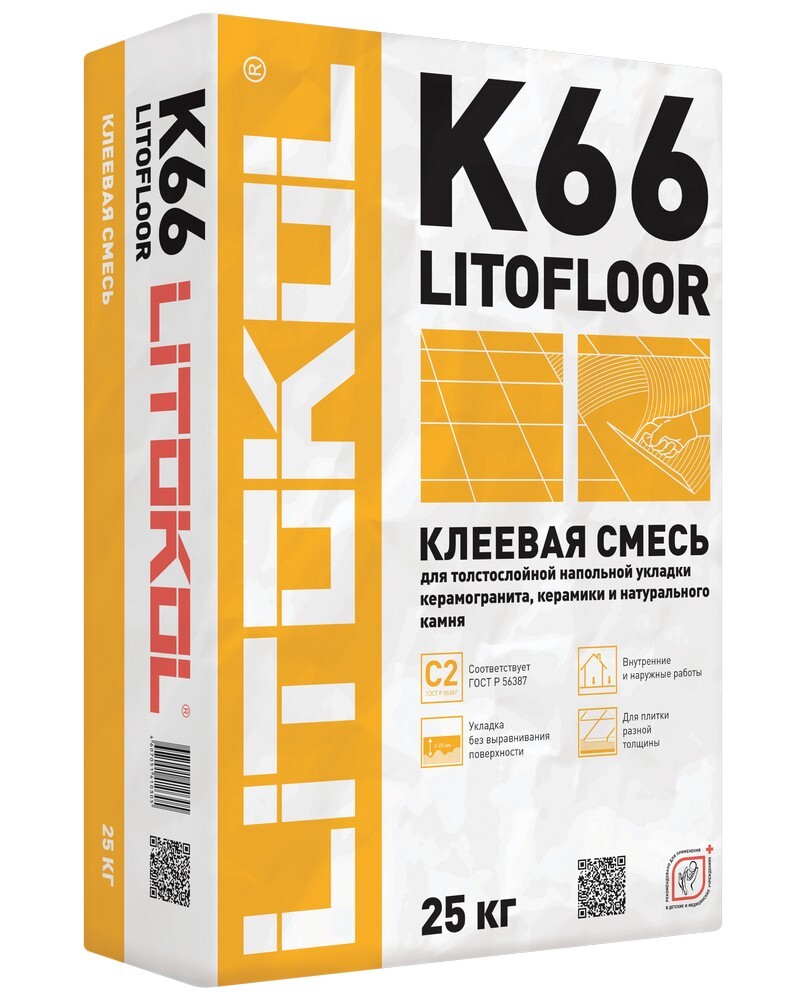 Клей LITOFLOOR K66 серия Litokol клеи